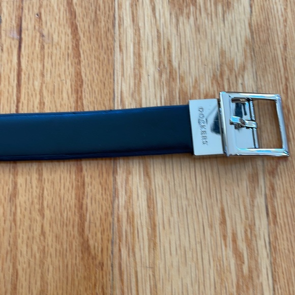 Reversible kids Dockers black and brown leather belt size M 26-28 - Picture 2 of 6